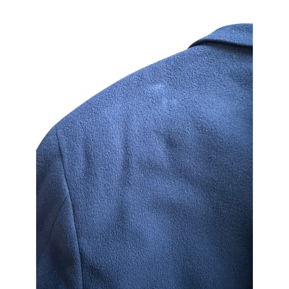 J. Crew‎ Men's Vintage 44R Blue Wool Cashmere Blend Single Breasted Blazer #RR-6